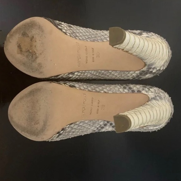 🐍Sergio Rossi Python Peep Toe 38 🔥Black Friday sale‼️ - Picture 5 of 11